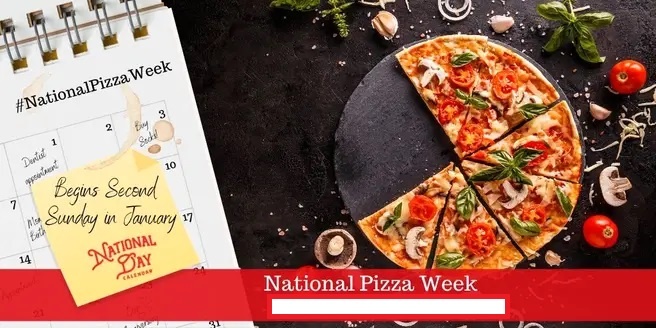 ¡¡La Semana Nacional de la Pizza comienza en enero!!